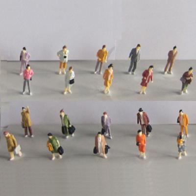 China 1:87 boutique standing figures--miniature figures,painted figure,color people,HO figures for sale