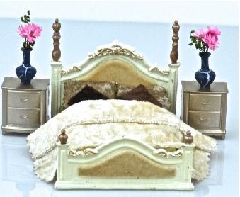 China scale European bed--1:25scale model bed ,model furnitures, architectural model materials for sale