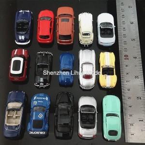 China carro de modelo à escala--carros modelo diminutos, carro de esportes da liga, 1:87car, HO carros de metal, car1/87 modelo à venda