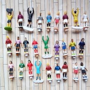 China figuras do futebol da cor----modelo figures1: 75, plástico pintaram figuras, ABS figuram, os materiais modelo à venda