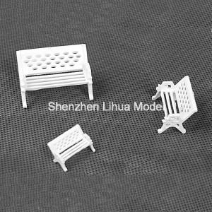 China model park chair--model scale chairs,architectural model material,fake park benches,white chairs for sale