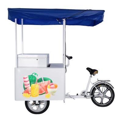 China Ourdoor Mobile Vendors Tricycle With 12V/24V Solar Chest Freezer TS-158 à venda