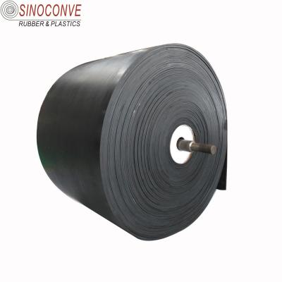 China 1.45mm/ply EP300 EP500/4 EP400/3 4 ply nylon Flat Rubber conveyer belt for stone crusher for sale