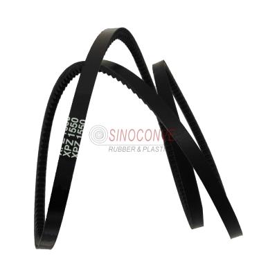 China Polyester Hard Cord Reinforced Rubber Cogged V Belt for Smooth Drive System Operation for sale