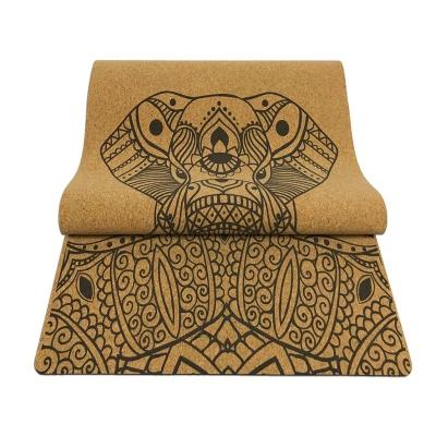 China Cork Yoga Mat,Patterned Design, thermal transfer printing ECO-Friendly Yoga Mat,Gym Mat for sale