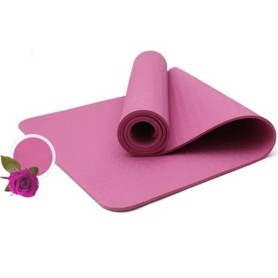 China 6MM TPE Yoga Mats, Environmentally friendly mat, Soft Anti Slip Sports Fitness, Exercise, Pilates Mats Style Color-P for sale