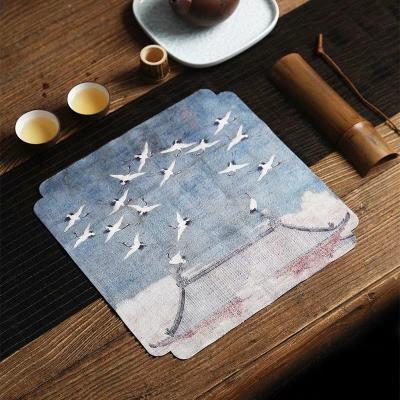China Customized china placemats, Tea table mat,Coffee table mat,Two tone Suede placemats for sale