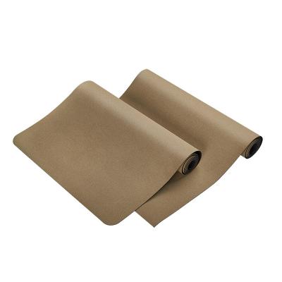 China Yoga Mat, Cork material, Non-Slip Yoga mat, Natural Wood color, Thermal transfer printing, Natural rubber base for sale