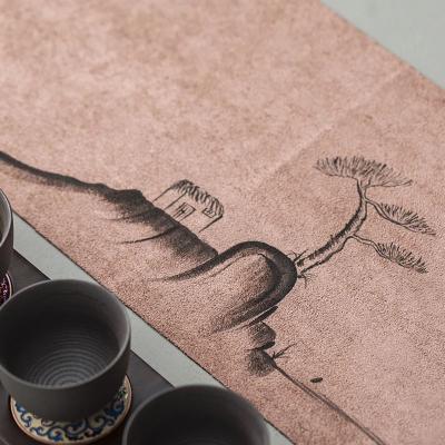 China Suede Placemat, Printed Kitchen Placemat, Dining Table Mat, Anti-skidding wahsable mat,Tableware for sale