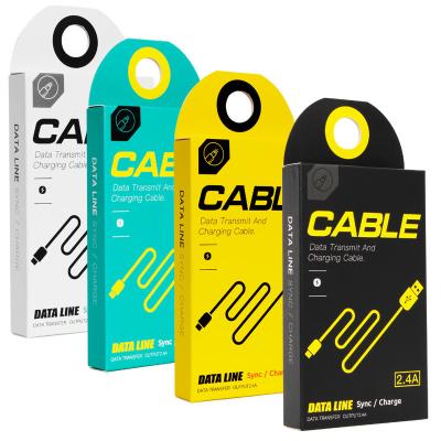 China Caixas de papel de cabo USB baratas personalizadas Fabricante de caixas de embalagem de mercadoria à venda