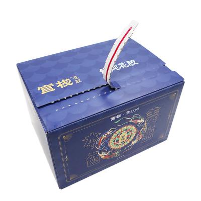 China Custom Recycled Corrugated Paper Snap Lock Bottom Zipper Boxes With Logo Printing for sale