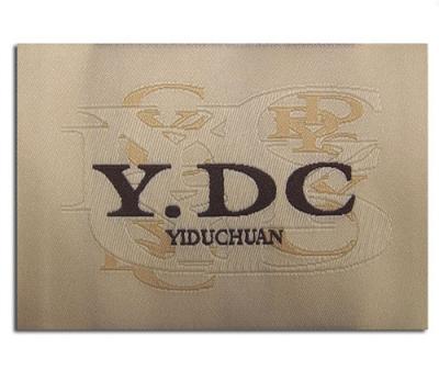 China High Density Custom Woven Neck Labels Tags Shirt Main Logo Fabric Labels For Hats for sale