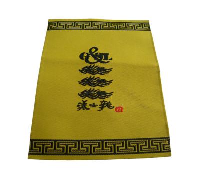 Китай Бирки кромки заказа изготовленные на заказ сплетенные прямо отрезали сплетенную цену ярлыков продукта ярлыков лоскутного одеяла продается