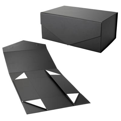 China Caixa de presente dobrável rígida personalizada embalagem Caixa magnética dobrável Flap Caixa de papel aberto à venda