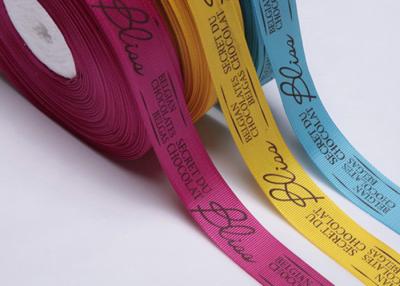 China Bulk Custom Printed Grosgrain Ribbon By The Yard Gift Pre Cut For Apparels for sale