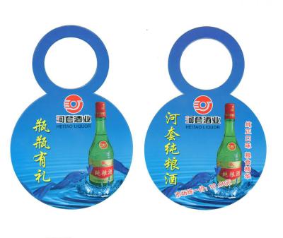 China Recycled Custom Garment Tags Bottleneck Paper Hangtags Bright Color Long Shelf Life for sale