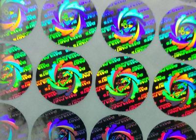 China Etiquetas impresas de encargo de la etiqueta engomada del holograma en venta
