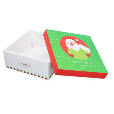 China Cajas de regalo de papel dobladas que empaquetan con las cajas del cartón de las tapas para la Navidad en venta