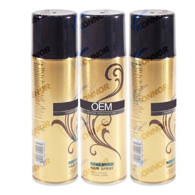 China OEM Brand Hair Gel Spray Refreshing Nova Gold New Long Lasting Powerful for sale