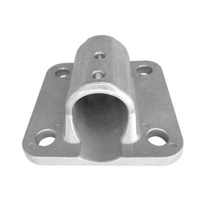 China Shot Blasting Flange Base AISI Water Glass Investment Casting for sale