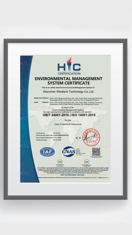 environmental management system - Wisdtech Technology Co.,Limited