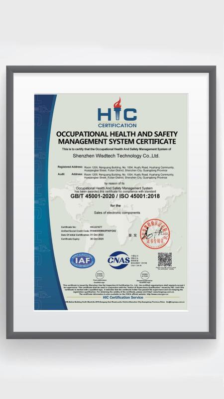 Occupational health and safety system - Wisdtech Technology Co.,Limited
