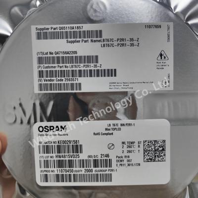 중국 LBT67C-P2R1-35-Z 표준 LED SMD 블루 470nm 140mcd 10mA 고전력 LED 판매용