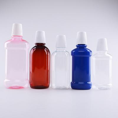 China Color Custom 28/425 Neck Screw Cap Plastic Mouthwash Bottle for sale