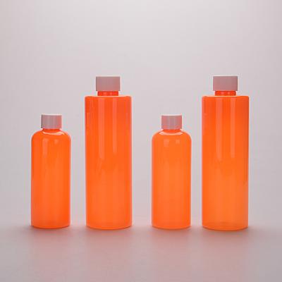 China 220ML 425ML Custom Orange Plastic Packing Bottle For Detergent for sale
