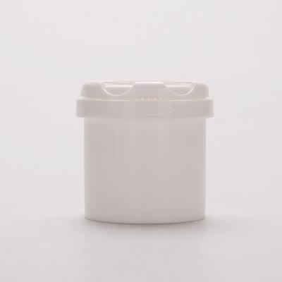 China 80g/100ML White Air Fresh Gel Packaging HDPE Plastic Jar With PP Valve Cap for sale