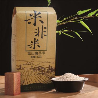 China 200g Organic Konjac Rice Bag Packaging For Cooking And Baking for sale