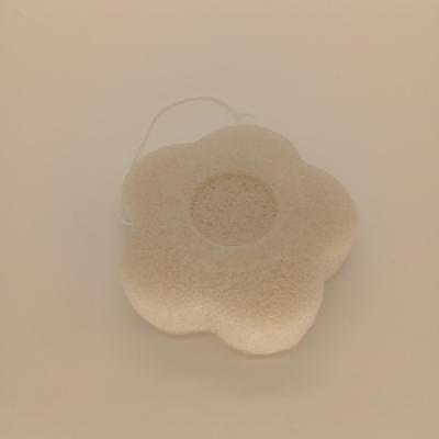 China Puff Konjac Facial Sponge Flower Shape White 7g for sale