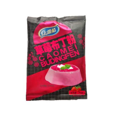 China HALAL Konjac Jelly Snack Red Instant Strawberry Pudding Mix 450ml for sale