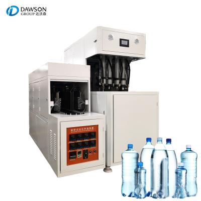 中国 半自動手動操作プラスチック ペット プレフォームの天然水ジュースの飲む飲料のびんのブロー形成機械 販売のため