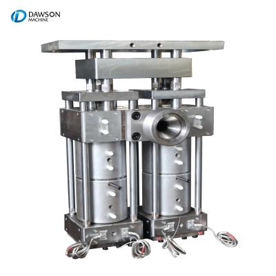 China Monolayer Extrusion Blow Molding Machine Double Head Die Head For 2L HDPE Bottles for sale