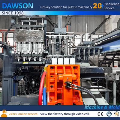 China High Productivity HDPE Wide Mouth Straight-Sided Canister Making Machine with 5 Die Heads for sale