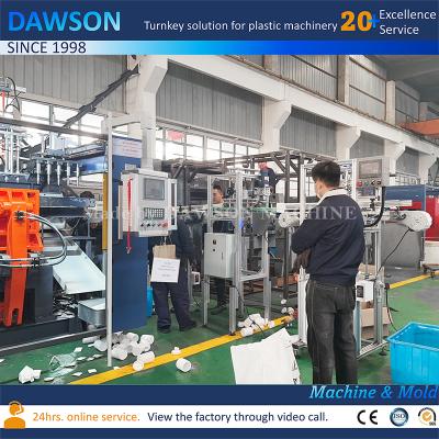 China High Productivity HDPE Wide Mouth Straight-Sided Canister Making Machine with 5 Die Heads for sale
