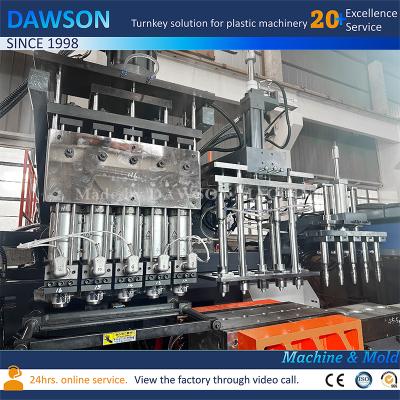 China High Productivity HDPE Wide Mouth Straight-Sided Canister Making Machine with 5 Die Heads for sale