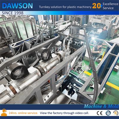 China High Productivity HDPE Wide Mouth Straight-Sided Canister Making Machine with 5 Die Heads for sale