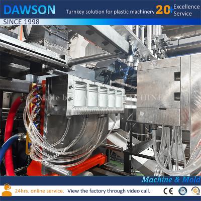 China Versatile Wide Mouth HDPE Canister Blow Molder Extrusion Blow Molding Machines for Household Chemicals for sale