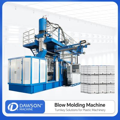 China Máquina de moldagem por sopro de extrusão IBC de 1000L usada com alta produtividade e design da cabeça do acumulador à venda