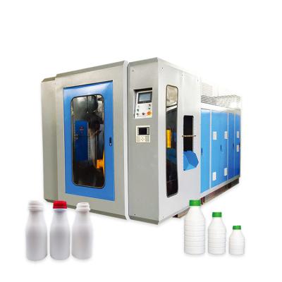 China Double Head Servo Motor Milk Bottle Container Pvc Air Blowing Molding Machine for sale
