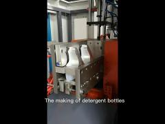 Double Head Extrusion Blow Moulding Machine Plastic Round Bottles