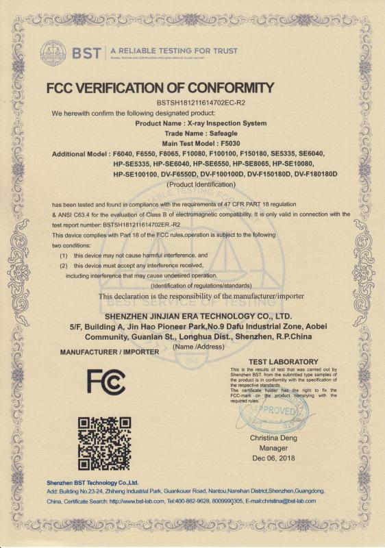 FCC - Shenzhen Jinjian Era Technology Co., Ltd.