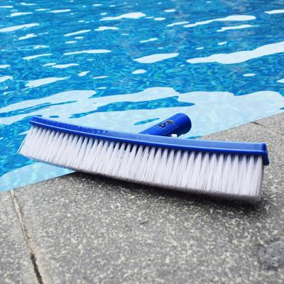 China Pool Cleaning Wholesale Plastic 10 Inch Swimming Pool Wall Sweep Swimming Pool Cleaning Accessories Nylon Pool Brush for sale