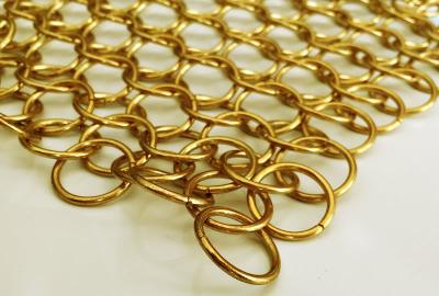 Chine Cotte de maille architecturale d'acier inoxydable de rideau en grillage d'anneau de draperie anti-corrosive à vendre