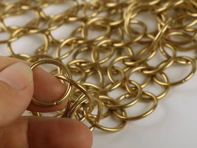 Chine Rideau en grillage d'anneau d'acier inoxydable décoratif pour la draperie architecturale à vendre