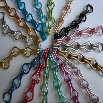 China Anodized Aluminum Chain Curtain , Metal Chain Link Curtains For Hair Salon Screen for sale