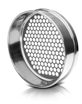 China Perforated Plated Wire Mesh Sieve Round Hole ISO 3310 / ASTM E11 Standard for sale