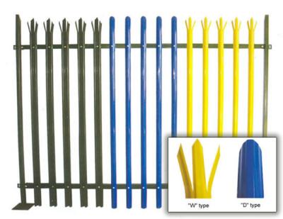 China Steel Palisade Wire Mesh Fence Panels High Security Powder Coated Surface for sale